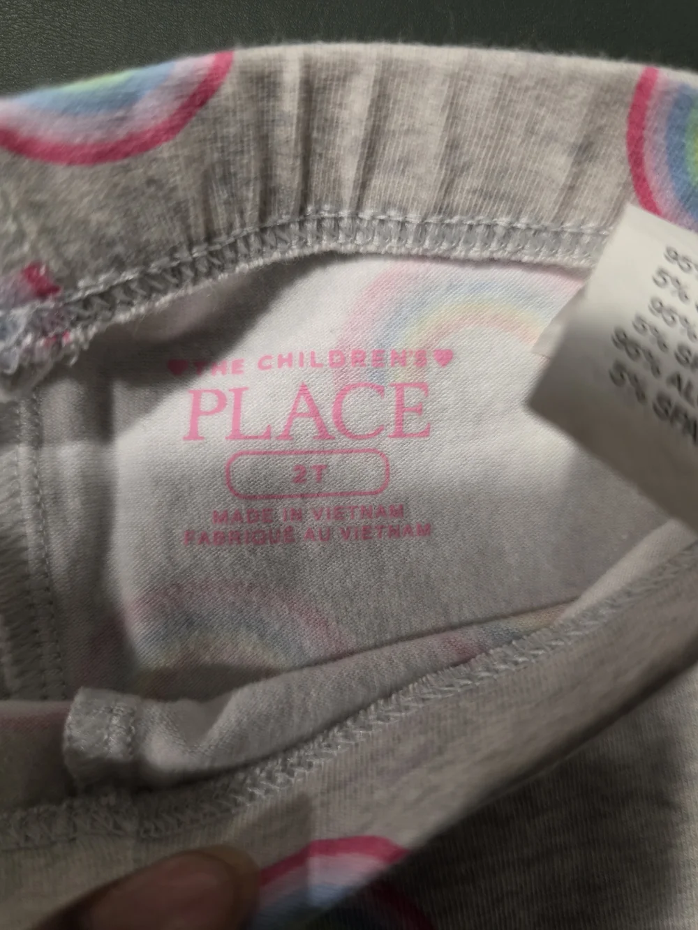 The Children's Place Light Pink Rainbow Leggings